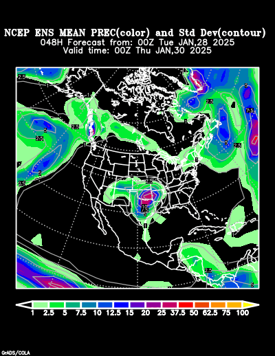 NCEP Ensemble forecast product