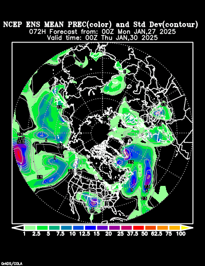 NCEP Ensemble forecast product