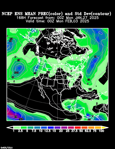 NCEP Ensemble forecast product