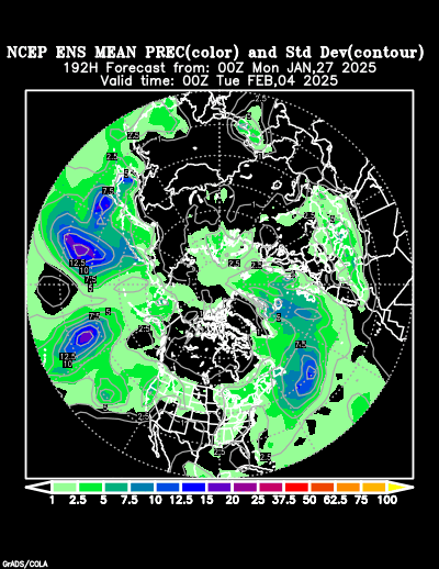 NCEP Ensemble forecast product