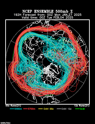 NCEP Ensemble forecast product