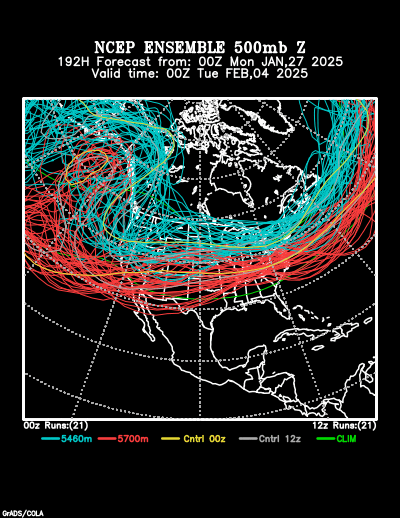 NCEP Ensemble forecast product