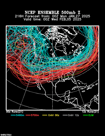 NCEP Ensemble forecast product