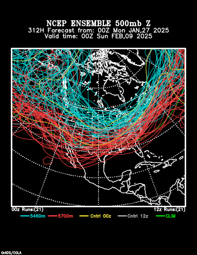 NCEP Ensemble forecast product