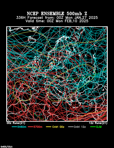 NCEP Ensemble forecast product