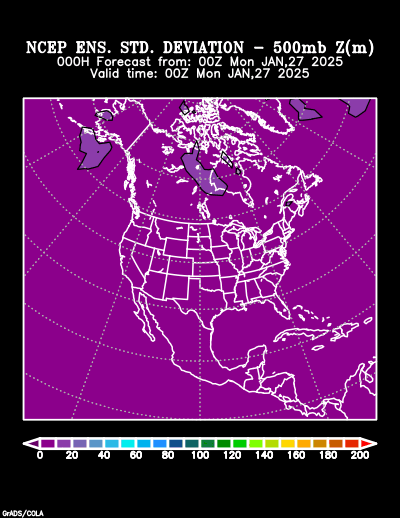 NCEP Ensemble forecast product