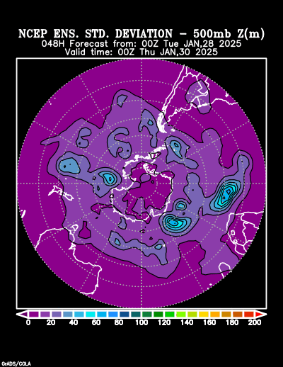 NCEP Ensemble forecast product