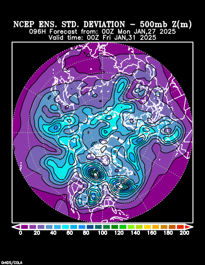 NCEP Ensemble forecast product