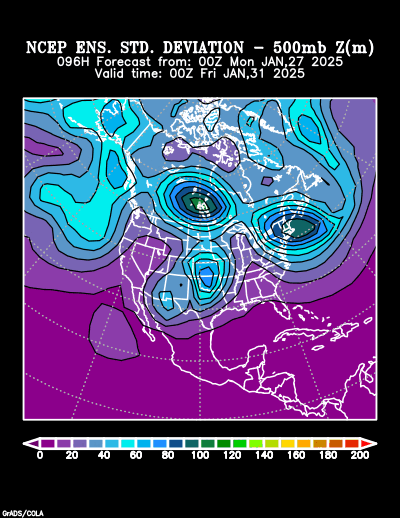 NCEP Ensemble t = 096 hour forecast product