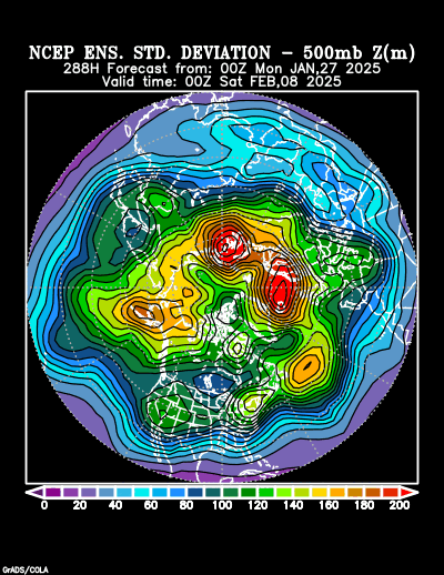 NCEP Ensemble forecast product