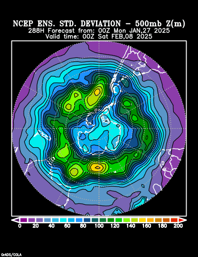 NCEP Ensemble forecast product