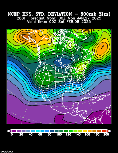 NCEP Ensemble forecast product