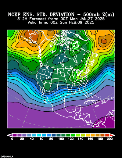 NCEP Ensemble forecast product