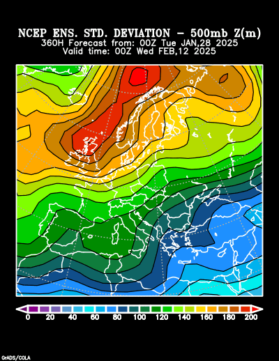 NCEP Ensemble forecast product