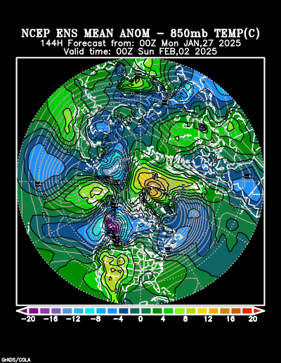 NCEP Ensemble forecast product