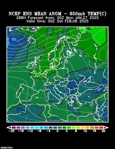 NCEP Ensemble forecast product