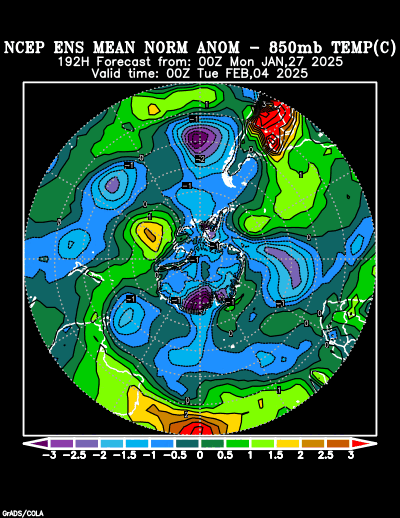 NCEP Ensemble forecast product