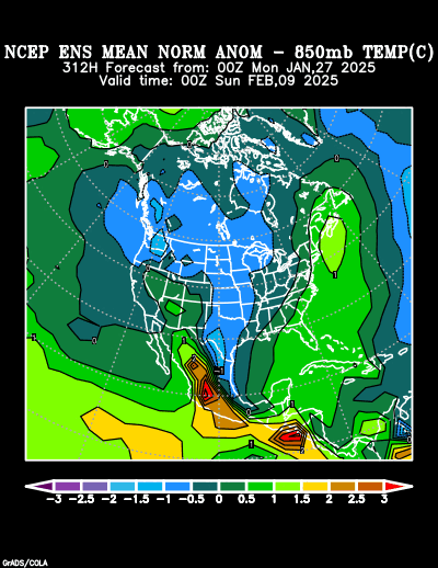 NCEP Ensemble forecast product