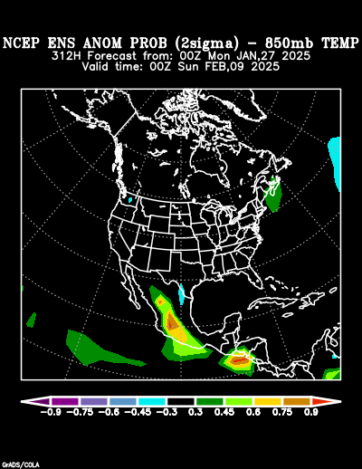 NCEP Ensemble forecast product