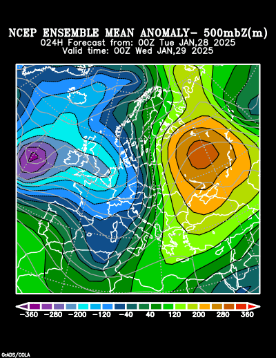 NCEP Ensemble forecast product