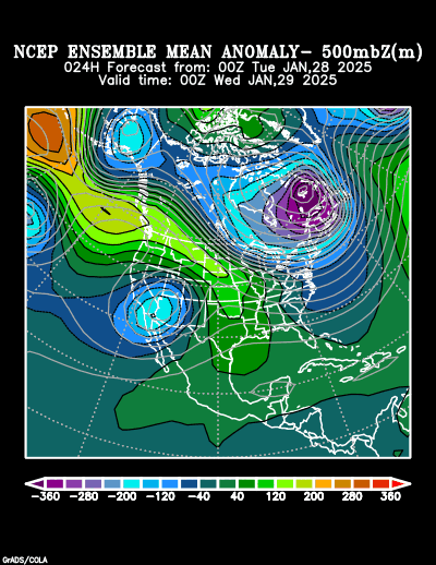 NCEP Ensemble forecast product