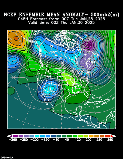 NCEP Ensemble t = 048 hour forecast product