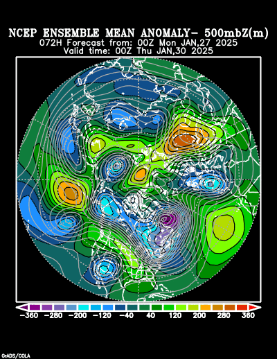 NCEP Ensemble t = 072 hour forecast product