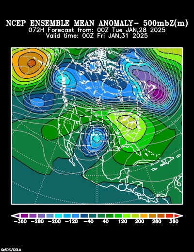 NCEP Ensemble t = 072 hour forecast product