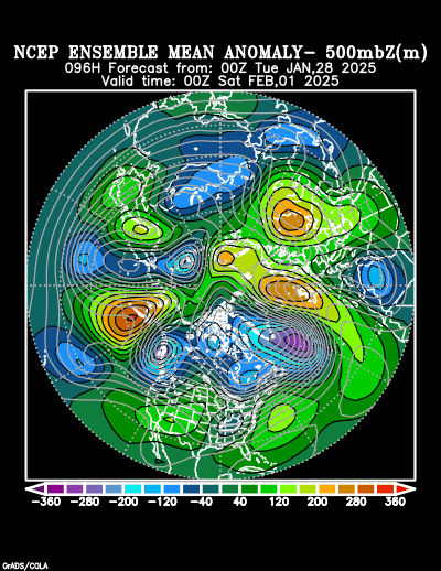 NCEP Ensemble t = 096 hour forecast product