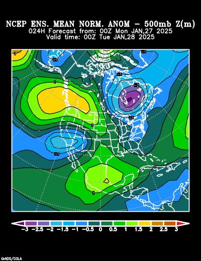 NCEP Ensemble forecast product