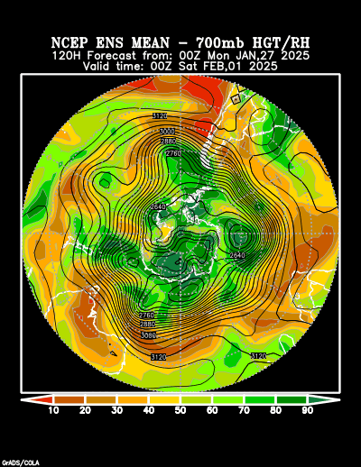 NCEP Ensemble forecast product