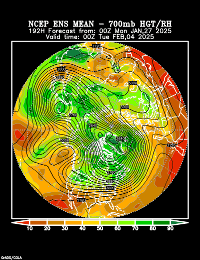 NCEP Ensemble forecast product