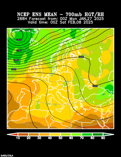 NCEP Ensemble forecast product