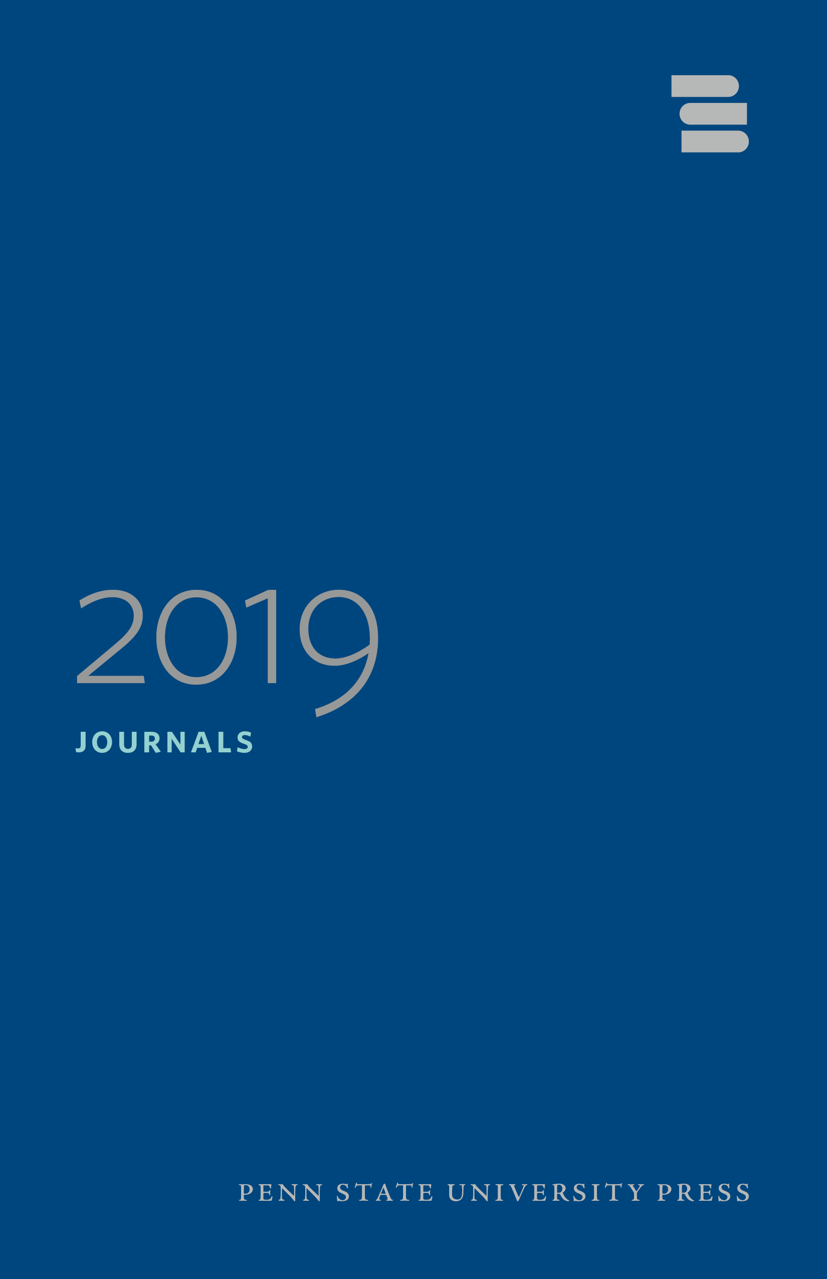 Cover for PSU Press Journals 2019