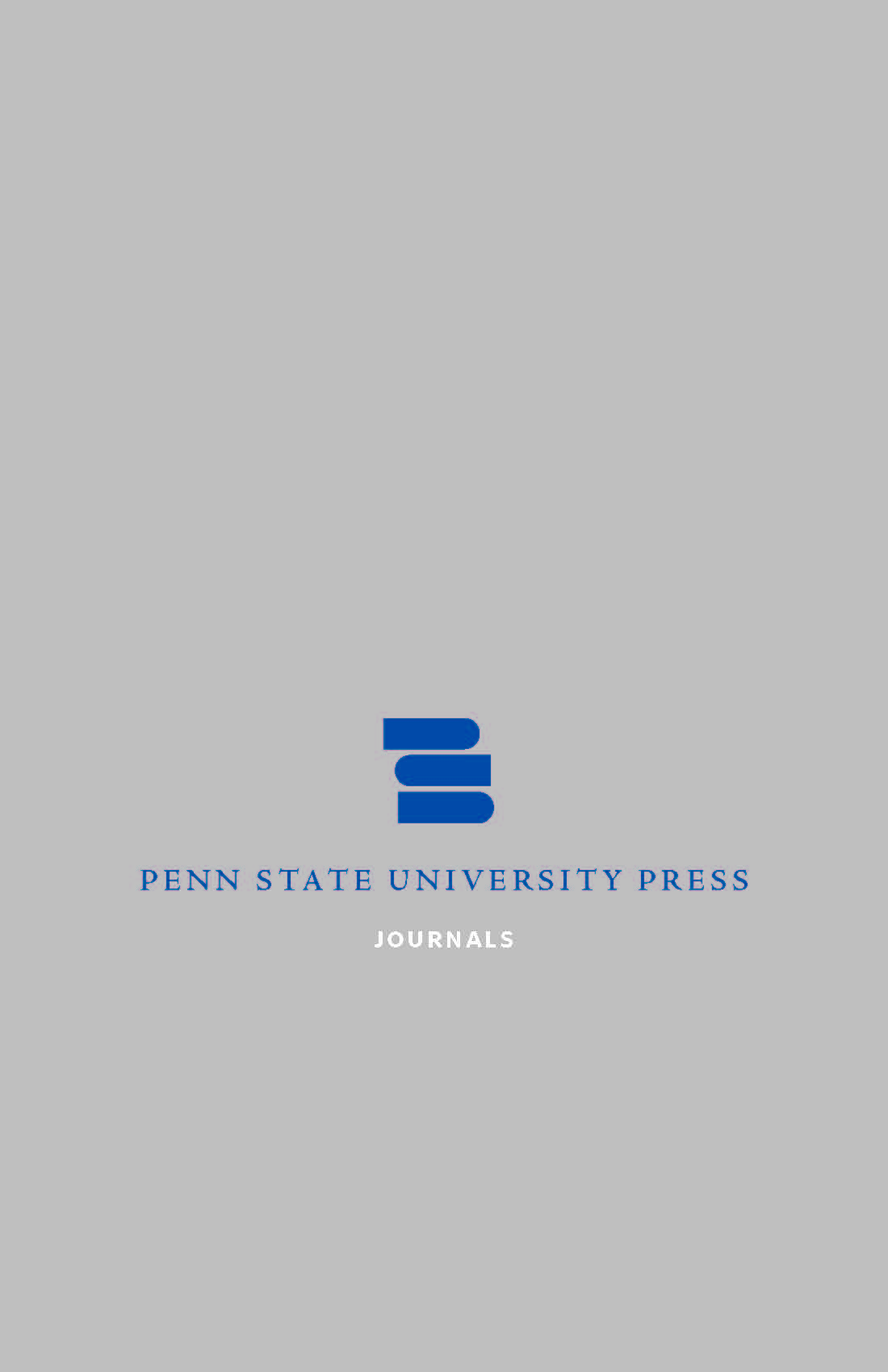 Cover for PSU Press Journals 2018