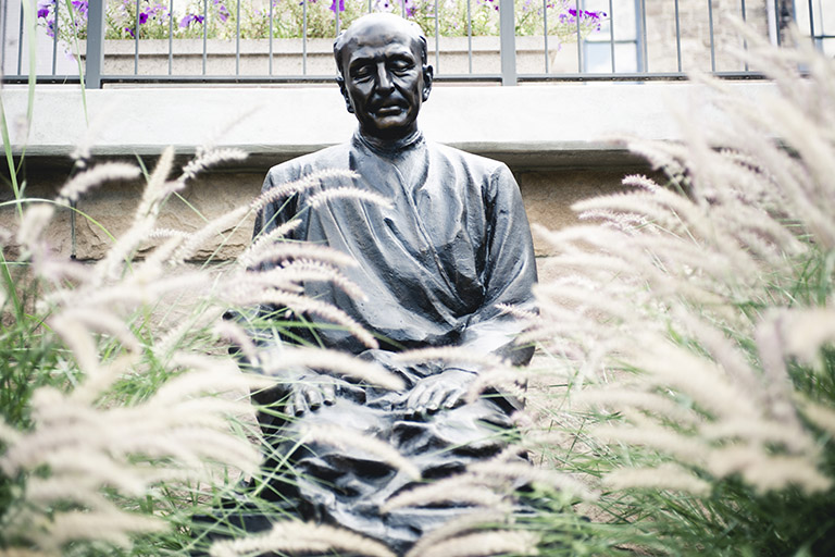 arrupe statue