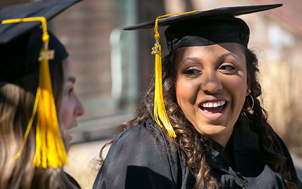 celebrating a job well done at commencement 