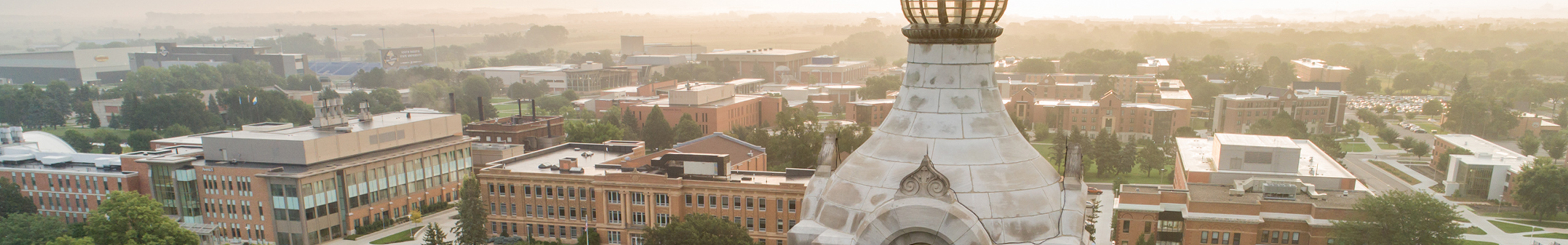 Aerial view of campus