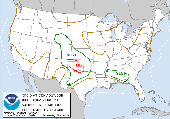 20090613 1630 UTC Day 1 Outlook Graphic