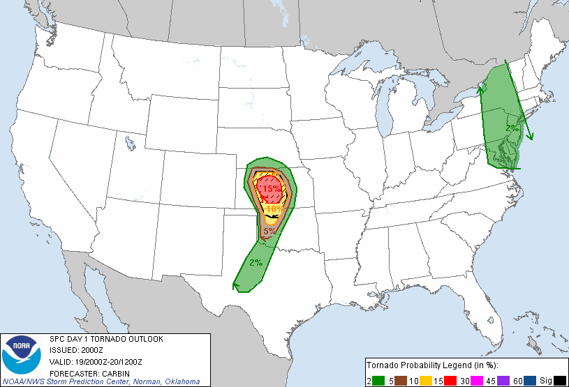 20110519 2000 UTC Day 1 Tornado Probabilities Graphic