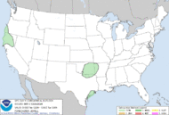 Day 1 Valid from 1Z to 12Z Convective Outlook graphic and text