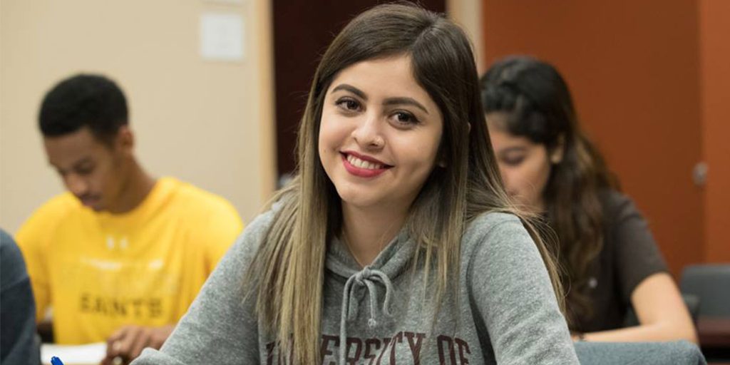 headshot of smiling student