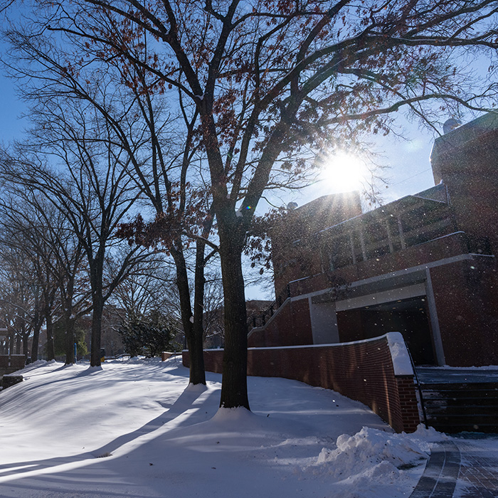 Snowy campus