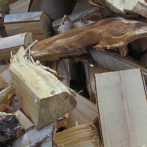 Pile of chopped wood