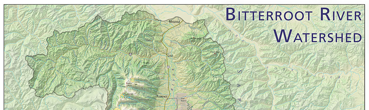 A map of the Bitterroot Valley