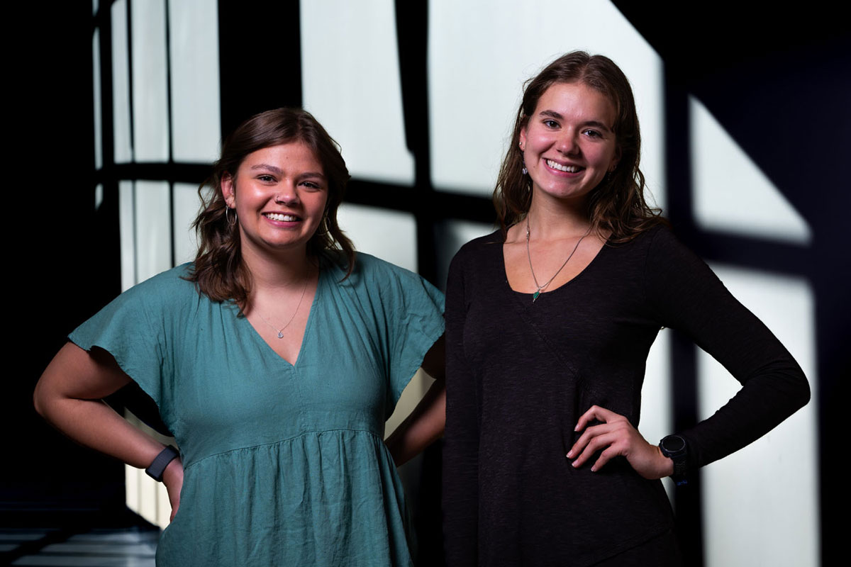 UM students Zoe Belinda and Josie Kleman 