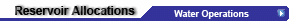Menu Header: Reservoir Allocations