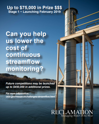 Image of streamflow monitoring prize poster.