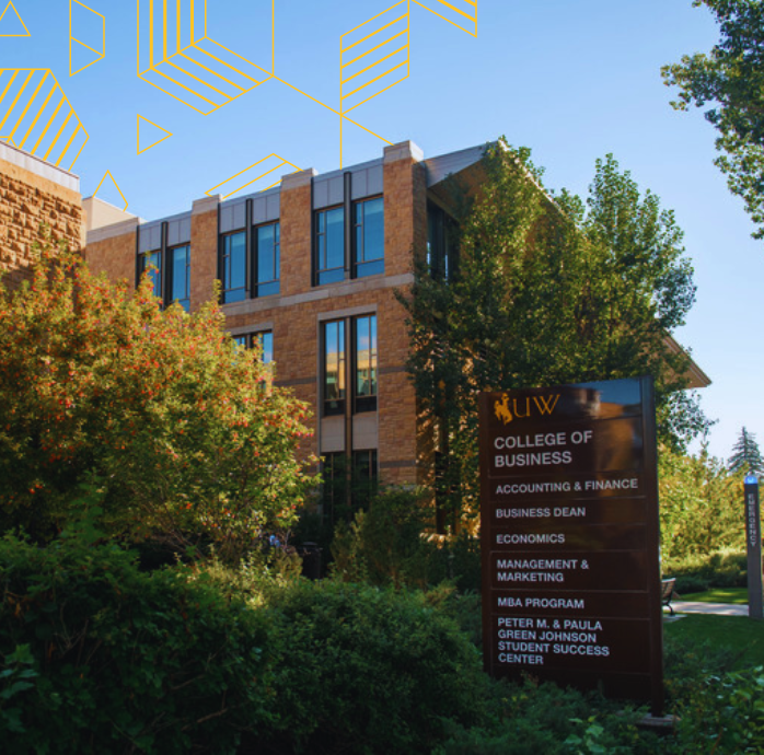 College of Business sign at front of building