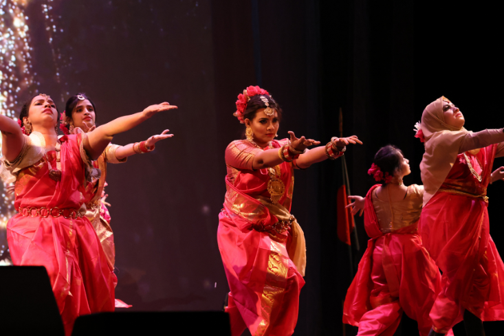 students dancing at bangladesh night 